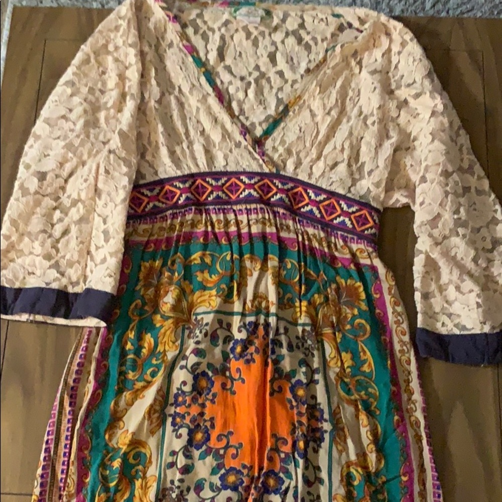 Boho flying tomato lace dress